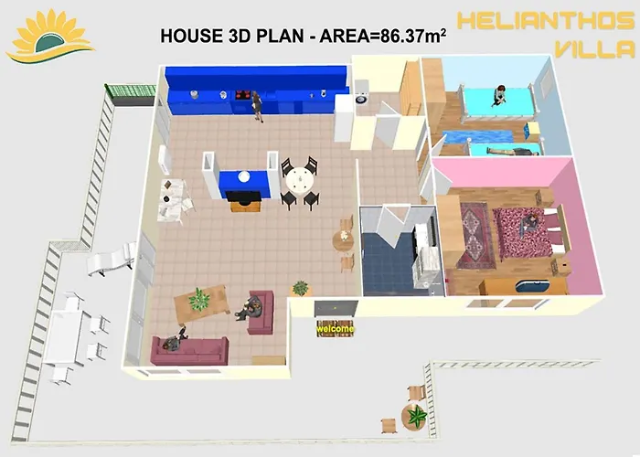 Helianthos - No1 Apartamento PalaiónTsiflíkion